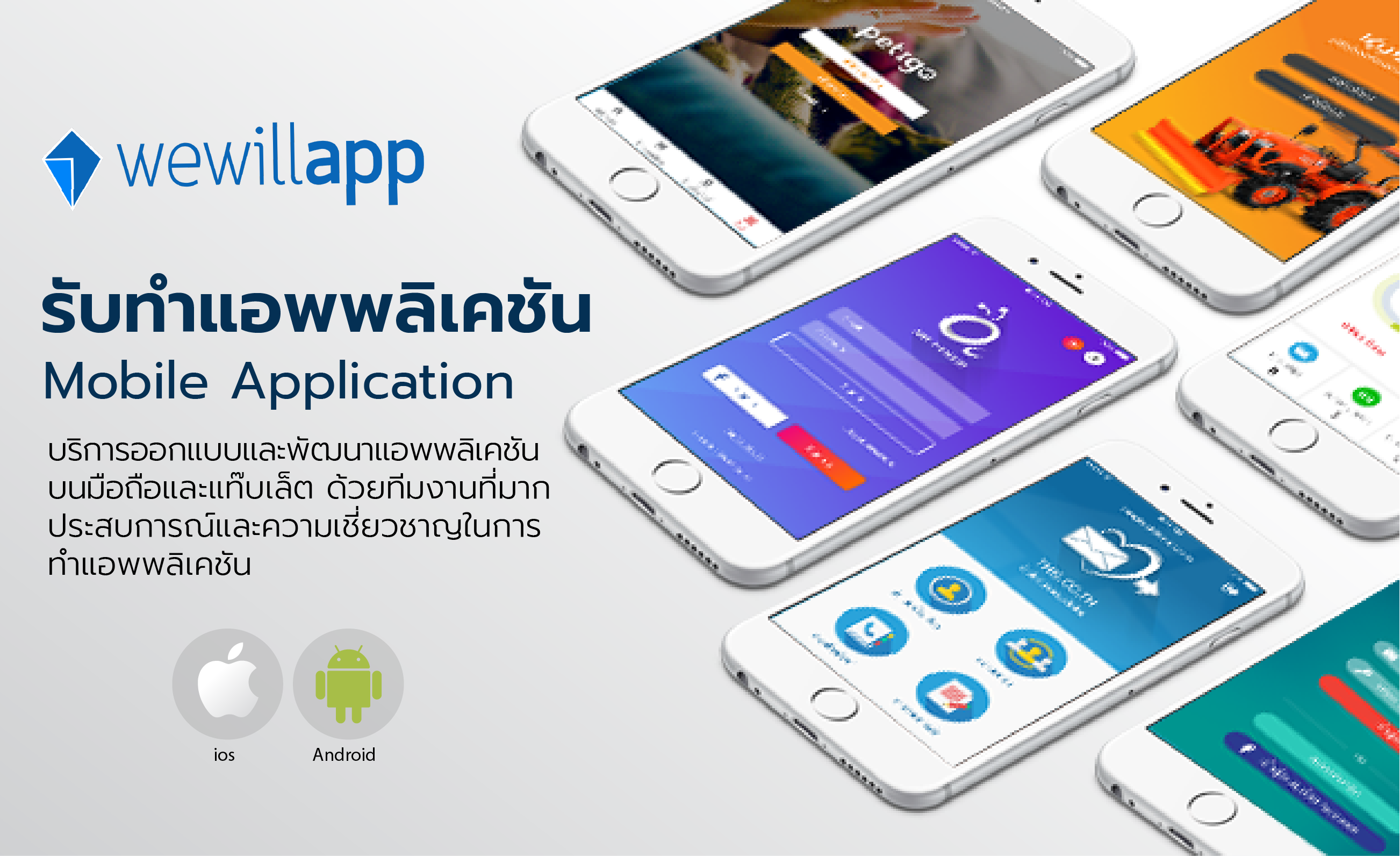 รับทำ app wewillapp บทความออนไลน์ รับทำเว็บไซต์ รับทำแอพพลิเคชัน